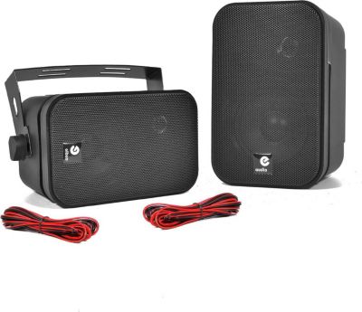 Enceinte Multiroom E-AUDIO 2mini enceintes 100W noires 3,5"2 voies