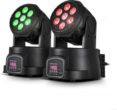 Jeu de lumières LYTOR Pack de 2 Lyres à LEDs 4en1 Rouge/Vert/B