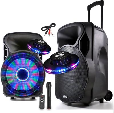 Pack sono PARTY LIGHT&SOUND Enceinte Karaoké PARTYSOUND sur batterie