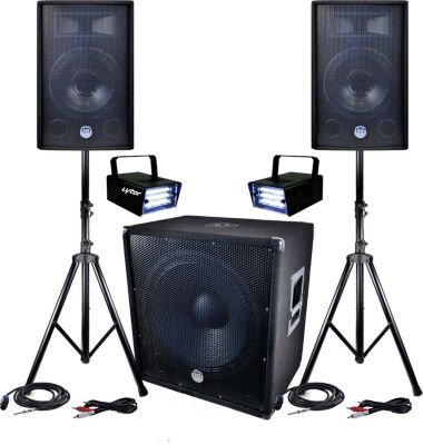 Pack sono BM SONIC PACK Sonorisation DJ PA BMS-1812 2400W S