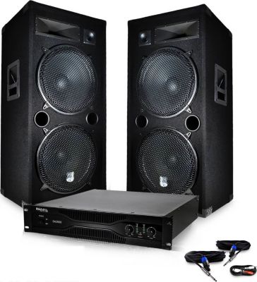 Pack sono BM SONIC Pack DJ sono PA Enceintes 2x15"/38cm 200