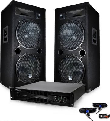Pack sono BM SONIC Pack DJ sono PA Enceintes 2x15"/38cm 200 Pack sono BM SONIC Pack DJ sono PA Enceintes 2x15"/38cm 200