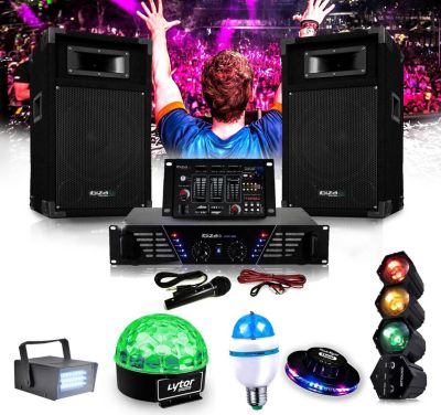Pack sono IBIZA IBIZA DJ-300 Kit de sonorisation DISCO 4