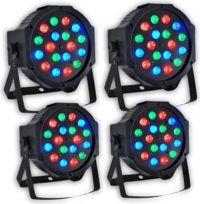 Jeu de lumières PUR LIGHT Pack 4 Projecteurs DJ Light Animation Di