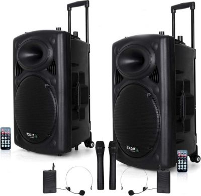 Enceinte sono IBIZA Système Actif Amplifié sur Batterie 1400