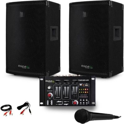 Pack sono BM SONIC Paire d'enceinte Sono passive IBIZA DISC