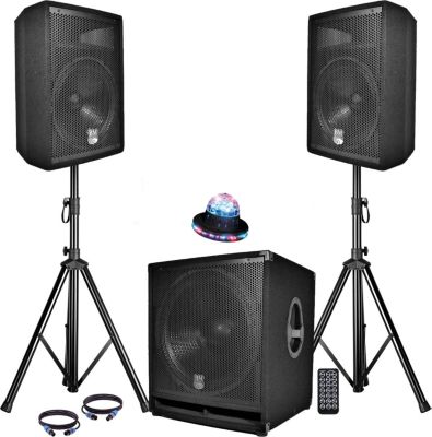 Pack sono BM SONIC BMS1812 USB/Bluetooth 2400W  Sub 18" + 2