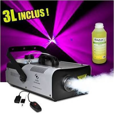 Machine à fumée FLASH Machine à fumée 1320W DMX-2 tél+3L