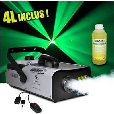 Machine à fumée FLASH Machine à fumée 1320W DMX-2 tél+4L