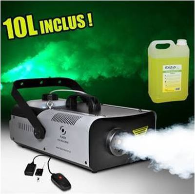 Machine à fumée FLASH Machine à fumée 1320W DMX-2tél+10L