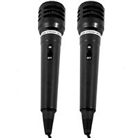 Micro NONAME Lot de 2 microphones unidirect-Câble 3m