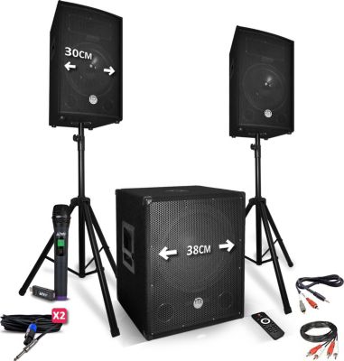 Pack sono BM SONIC Pack sono 2200W - Enceintes 12" + Caisso