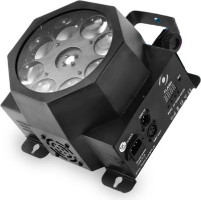 Jeu de lumières FLASH Jeu lumi-Noir-Spot GOBO 8x3W LED RGBW