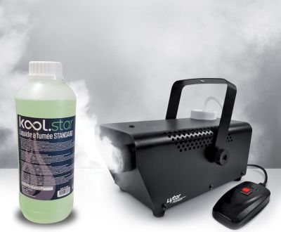Party Sound & Light PARTY-SM400 - Mini machine à fumée 400W - avec Liquide  KOOLSTAR anti-trace