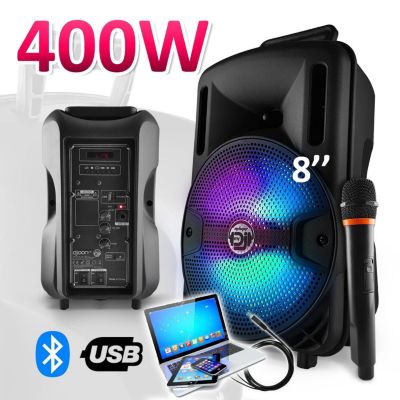 Enceinte sono MYDEEJAY Enceinte karaoké batterie sono 400W 8" L