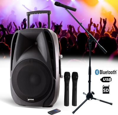 Enceinte sono GEMINI Enceinte active autonome GEMINI ES15-TOG