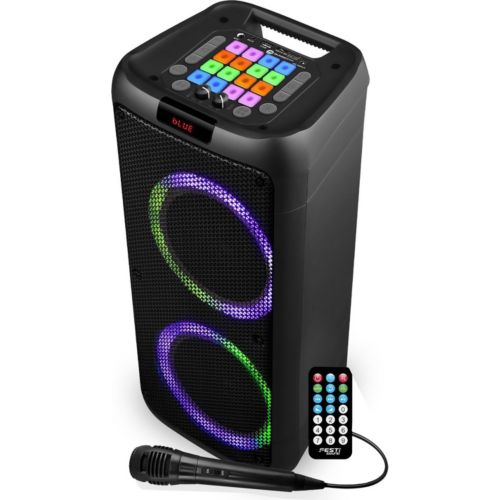 PACK ENCEINTE SONO DJ KARAOKÉ - 600W - LED RVB - USB/BT/SD/TV/PC + Micro -  MyDeejay