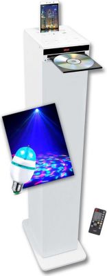 Enceinte Bluetooth INOVALLEY Tour de son Inovalley HP32-CD-W blanche