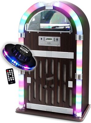  INOVALLEY Chaîne Hifi Jukebox Retro 60W avec tourn INOVALLEY Chaîne Hifi Jukebox Retro 60W avec tourn