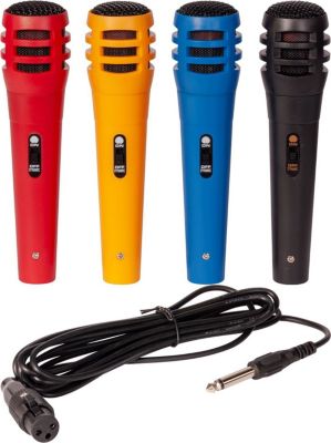 Micro LTC AUDIO Pack de 4 microphone de couleur + cordon Micro LTC AUDIO Pack de 4 microphone de couleur + cordon