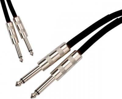 IBIZA Câbles audio 2x Jack Mono MALE 6.35mm -