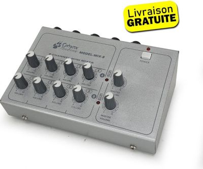 Table de mixage SPHYNX Mini table de mixage 8 canaux