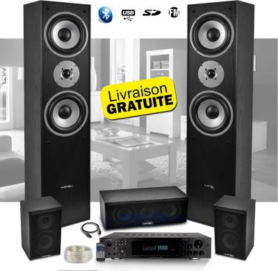Home Cinema 5.1 LTC AUDIO pack 5 enceintes 850w et ampli bluetooth