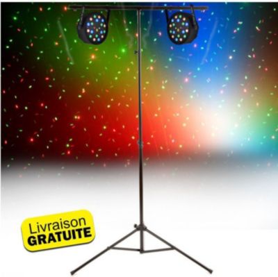 Jeu de lumières AVENGERS LIFE 2 Proj 25W à led RVB + Portique