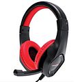 Casque gamer AMSTRAD AMS-H888 RED 40mm Power Bass