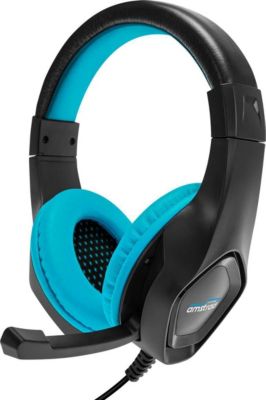 Casque gamer AMSTRAD AMS-H888 BLUE 40mm Power Bass