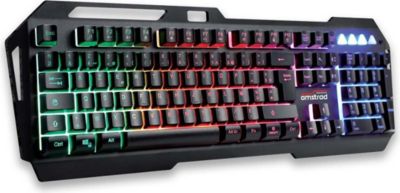 Clavier gamer AMSTRAD AMS-KEY007 USB, Rétro-éclairage RGB