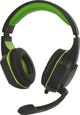 Casque gamer AMSTRAD AMS-H555 vert avec Rétroéclairage LED