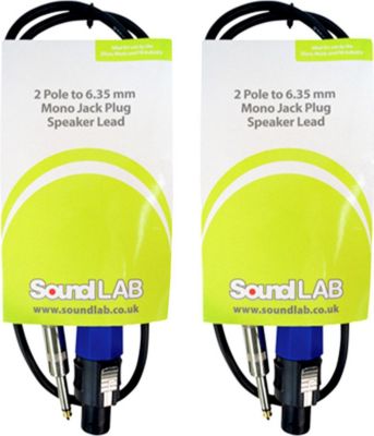 SOUNDLAB Lot de Câbles Premium jack mono 6,35 mm