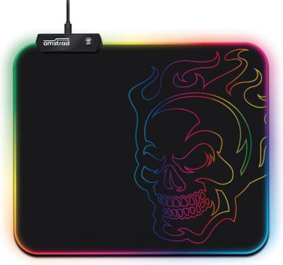 Tapis de souris AMSTRAD AMS-RGB-MOUSEPAD - RGB 25 x 30 cm