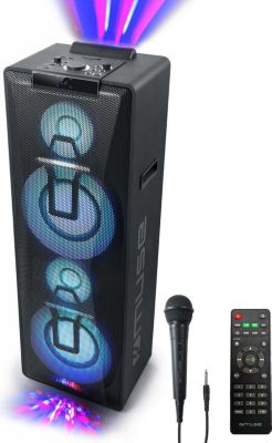 Enceinte sono MUSE Enceinte à LED Party box double BT/AUX
