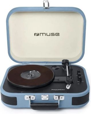 Platine vinyle MUSE Platine vinyle stéréo bleue clair 33/45/