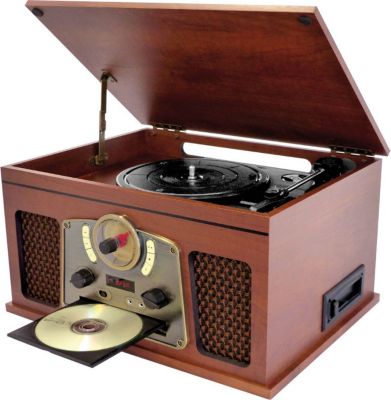 Chaîne HiFi INOVALLEY RETRO10E-BTH-N vinyle BT, CD, K7,FM, USB