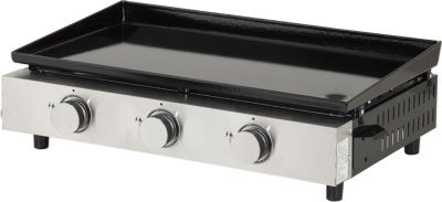 Plancha gaz HAPPY GARDEN Plancha au gaz MÉRIDA 3 brûleurs 6 kW