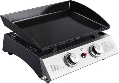 Plancha gaz HAPPY GARDEN Plancha au gaz MALA - 2 brûleurs 5kW