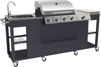 Barbecue gaz HAPPY GARDEN Cuisine d'extérieur TEXAS - 4+1 brûleurs