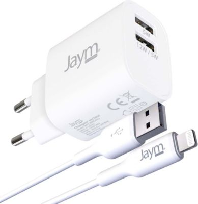 Chargeur JAYM Jaym Pack Chargeur Secteur 2 USB-A 2.4A