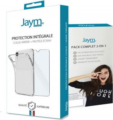 Coque JAYM JAYM - Pack Intégral Coque + Verre pour Coque JAYM JAYM - Pack Intégral Coque + Verre pour