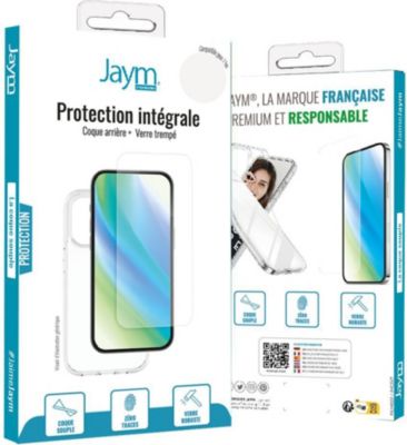 Coque JAYM Jaym - Pack Intégral Coque Souple + Verr