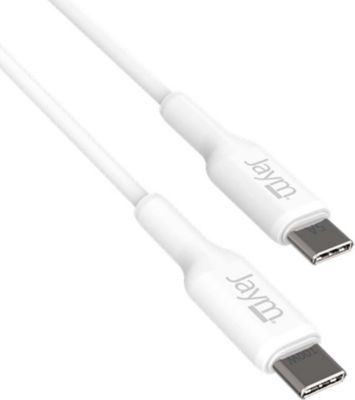 Câble USB JAYM Charge 5A et Synchro USB-C vers USB-C 1m