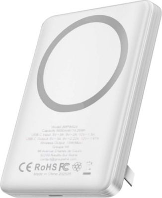 Batterie externe JAYM 5000mAh avec USB-C 20W et Fonction Stand