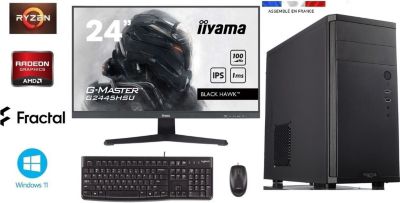 Unité centrale IDEES JEUX Pack Fractal - R7 5700G-32Go-1To
