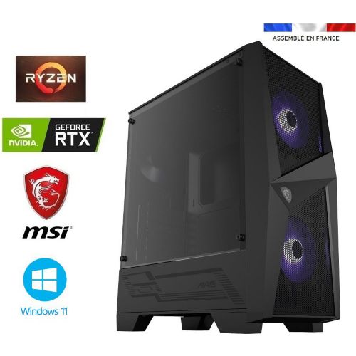 Boitier PC MSI Mag Forge 110R + Alimentation PC MSI MAG A650BN