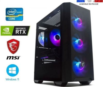 PC Gamer IDEES JEUX MSI M100R I9-12900KF-5060Ti-32Go-1+2To