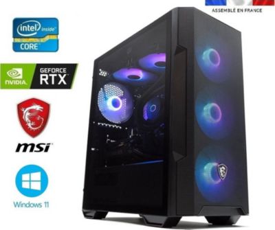 PC Gamer IDEES JEUX MSI M100R I9-12900KF-RTX5060G-32Go-2To
