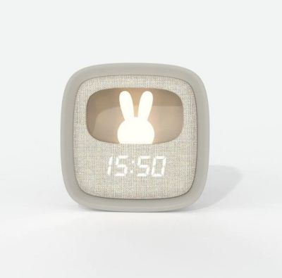 Réveil MOBILITY ON BOARD Billy Clock Lapin Gris
